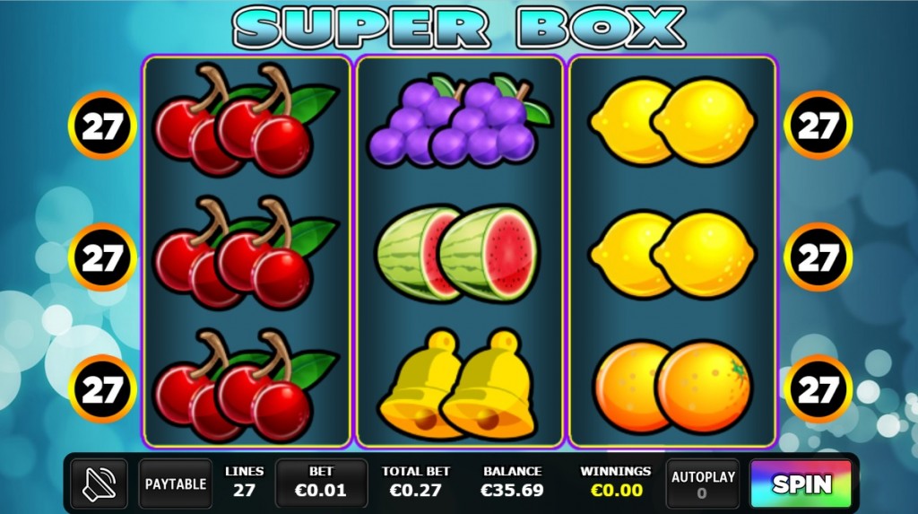 Super Box fruitautomaat reels